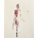 J, de l'artiste Benoit Genest Rouillier, Oeuvre papier, Acrylique sur papier, Création unique, dimension : 13.75 x 10.5 po de largeur