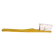 Aimant, Brosse à dents (jaune), de l'artiste Alexandre Tardif, Décoration à placer sur une surface métallique, pièce faite de bois, tilleul