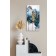 Asclépiade, de l'artiste Sandy Cunningham, Tableau, Acrylique sur toile, Création unique, dimension : 24 x 12 po de largeur, vue 2