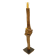 Baladin, de l'artiste Christianne Hamel, Sculpture, matière : Merisier - Métal - Verre - Résine - Laine, Technique : Taille directe, Création unique, dimension : 25 x 136 x 25 cm