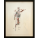 Ecologie (o.encadrée), de l'artiste Benoit Genest Rouillier, Oeuvre sur papier, Sanguine sèche, plomb, encre de Chine, acrylique, Création unique, dimension : 13.75 x 10.25 po de largeur