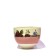 Bol à thé (bande rose, fleurs bordeaux), no 2, de l'artiste Jane Baronet, Pièce tournée ou fabriquée en grès par moulage, dimension : 3 po x 2 1/8 po