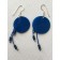 Boucles d'oreilles Ronde Fil, no 10, de l'artiste Molusk, Bijou d'inspiration aquatique souple et léger. La matière première : un PVC transparent qui, une fois coloré, doré et imprimé, est totalement métamorphosé. vue dos