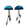 Boucles d'oreilles Méduses, no 11, de l'artiste Molusk, Bijou mode d'inspiration aquatique souple et léger. La matière première : un PVC transparent qui, une fois coloré, doré et imprimé, est totalement métamorphosé.