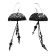 Boucles d'oreilles Méduses, no 27, de l'artiste Molusk, Bijou mode d'inspiration aquatique souple et léger. La matière première : un PVC transparent qui, une fois coloré, doré et imprimé, est totalement métamorphosé.