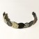 Bracelet Perles (multi noir, or, blanc), no 39, de l'artiste Molusk, Longueur 6.5 pouces, Bijou d'inspiration aquatique souple et léger fait de PVC coloré qui épouse la forme du corps à la manière d’un tatouage, vue 3