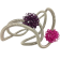 Bracelet FLOCON, no 4, de l'artiste Sandrine Giraud, Ce bijou modulable marie avec élégance la grâce et l’originalité des lignes résolument contemporaines. longueur de 8 pouces