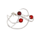 Bracelet LIANE PERLÉE, no 69, de l'artiste Sandrine Giraud, Ce bijou marie avec élégance la grâce et l’originalité des lignes résolument contemporaines. longueur de 8 pouces