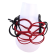 Bracelet TWIST noir et rouge, no 65, de l'artiste Sandrine Giraud, Ce bijou marie avec élégance la grâce et l’originalité des lignes résolument contemporaines.