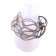 Bracelet TWIST argent, no 66, de l'artiste Sandrine Giraud, Ce bijou marie avec élégance la grâce et l’originalité des lignes résolument contemporaines. 