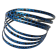 Bracelet Vague, no 10, de l'artiste Molusk, Longueur 6.5 pouces, Bijou aquatique souple et léger fait de PVC coloré qui épouse la forme du corps à la manière d’un tatouage