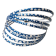 Bracelet Vague, no 13, de l'artiste Molusk, Longueur 6.5 pouces, Bijou aquatique souple et léger fait de PVC coloré qui épouse la forme du corps à la manière d’un tatouage