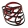 Bracelet Volute, no 1, de l'artiste Molusk, Longueur 6.25 pouces, Bijou aquatique souple et léger fait de PVC coloré qui épouse la forme du corps à la manière d’un tatouage