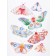 Carte de souhaits 5x4 po, -- Papillons colorés --, de l'artiste Katrinn Pelletier, dimension : 5.5 x 4.25 pouces largeur, sans texte, avec enveloppe  Vous pouvez inscrire votre message à l'intérieur.  Carte vendue à l'unité