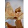 Bermudienne montagnarde, de l'artiste Claudia Côté, Sculpture, bois plywood, pin, masonite, Création unique, dimension : 26 x 16 x 18 po, vue 2