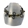 Collier ROSE FLEUR, no 92, de l'artiste Sandrine Giraud, couleur, noir, fleurs or et perles noires. Ce bijou modulable, toujours original, marie avec élégance la grâce et l’originalité des lignes.