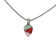 Collier Goutte, no 59, de l'artiste Azurine, Peint à la main, Chaîne 18 po acier inoxydable, Matière première : verre, cuisson au four