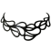 Collier Feuilles, no 8, de l'artiste Molusk, Bijou aquatique souple et léger fait de PVC coloré qui épouse la forme du corps à la manière d’un tatouage, longueur maximale 18 pouces