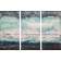 Rêves amarrés (Triptyque), no 745, de l'artiste Isabel Picard, Techniques mixtes sur bois, Création unique, dimension totale de l'oeuvre : 32 x 48 po de largeur