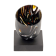 Continuum, de l'artiste Lucie Martineau (Enora), Sculpture, Verre et bois, Création unique, dimension : 2.25 x 2.25 x 3.25 po
