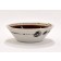 Assiette mini coupelle (dessus rouge), de l'artiste Elizabeth Hamel, medium : céramique porcelaine blanche, dessus émail cuivré, 0.75 po haut x 3.50 po diamètre, pièce vendue à l'unité
