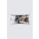 Coussin Bastien, rectangle long, modèle 'Juxtaposition contrôlée', Ni Vu Ni Cornu, Auteure Annie Lévesque, artiste, Art portable, Imprimé des deux côtés (recto-verso), Fait au Canada, dimension : 12po x 23po