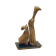 Empreinte, de l'artiste Christianne Hamel, Sculpture, matière : Merisier - Métal, Technique : Taille directe, Création unique, dimension : 25 x 43 x 15 cm