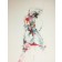 Extase debout, de l'artiste Benoit Genest Rouillier, Oeuvre sur papier, Techniques mixtes, Création unique, dimension : 30 po x 22  po de largeur