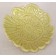 Fleur Rosace jaune, vendu séparément, de l'artiste Véronique Martel, dimension : 2 à 4 pouces de diamètre, Peut être légèrement différent de la photo présentée, Faisait partie de l'ensemble 'L'épicier du coin ...', Faïence grès pigment émail 