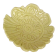 Fleur Rosace jaune, vendu séparément, de l'artiste Véronique Martel, dimension : 2 à 4 pouces de diamètre, Peut être légèrement différent de la photo présentée, Faisait partie de l'ensemble 'L'épicier du coin ...', Faïence grès pigment émail 