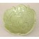 Fleur Rosace verte, vendue séparément, de l'artiste Véronique Martel, dimension : 2 à 4 pouces de diamètre, Peut être légèrement différente de la photo présentée, Faisait partie de l'ensemble 'L'épicier du coin ...', Faïence grès pigment émail 