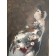 Fleurir pour mieux être, de l'artiste Stéphanie Viens, Technique : Acrylique et collage sur toile, Création unique, Format de l'oeuvre : 48 x 36 pouces de largeur