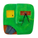 Horloge Klok, Face verte, 2 dents noires, de l'artiste Alexandre Tardif, dimension : 8 x 1 x 8 pouces de largeur, Décoration fonctionnelle, 1 batterie 2A, Bois : Tilleul ou pin