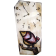 Horloge verticale, format moyen, hblv16-0C, blanche, de l'artiste Alexandre Tardif, faite en bois, tilleul, format rectangulaire, fond blanc, dimension : 15.5 x 7.5 x 1 pouces de largeur, décoration fonctionnelle, 1 batterie 2A
