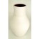 Vase, # 2, de l'artiste Elizabeth Hamel, medium : céramique porcelaine blanche 