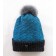 Tuque Dawson, no 36, de l'artiste Irèna Geerts, Création québécoise faite à la main. Modèle garni d'un pompon de fourrure recyclée et de laine alpaga à 100 %.