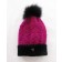 Tuque Dawson, no 30, de l'artiste Irèna Geerts, Création québécoise faite à la main. Modèle garni d'un pompon de fourrure recyclée et de laine alpaga à 100 %.