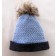 Tuque tissée, no 5, de l'artiste Irèna Geerts, Création québécoise faite à la main. Modèle garni d'un pompon de fourrure recyclée et de laine alpaga à 100 % %