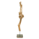 Intrépide, de l'artiste Christianne Hamel, Sculpture, matière : Érable - Métal , Technique : Taille directe, Création unique, dimension : 25 x 86 x 25 cm