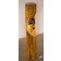 Jumelle 2 (moteur), de l'artiste Bernard Hamel, Sculpture, bois et cuivre, Création unique, dimension : 152 x 20 x 20 cm
