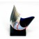 L'envolée, de l'artiste Lucie Martineau (Enora), Sculpture, Verre et bois, Création unique, dimension : 2 x 3.75 x 2.5 po