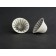 As de pique # A et / ou # B, de l'artiste Christianne Hamel, Sculpture, médium : béton avec clous, Créations uniques, dimension : 6 x 6 x 4 po  profondeur chacune