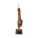 Matassin, de l'artiste Christianne Hamel, Sculpture, matière : Érable - Métal - Verre - Résine - Cuivre, Technique : Taille directe, Création unique, dimension : 25 x 100 x 25 cm