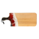 Planche à découper, petite, no 23, Noir / Rouge / Blanc, de l'artiste Julie Marcotte, Matériaux, Érable, résine alimentaire et huile de pépin de raisin, dimension : 3/4 x 7 x 18 pouces