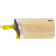 Planche à découper, petite, no 42, Jaune-bleu / Rouge et blanc, de l'artiste Julie Marcotte, Matériaux, Érable, résine alimentaire et huile de pépin de raisin, dimension : 3/4 x 7 x 18 pouces