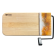 Planche à fromage, no 57, Orange / Jaune / Blanc, de l'artiste Julie Marcotte, Matériaux, Érable, résine alimentaire et huile de pépin de raisin, dimension : 3/4 x 5 3/4 x 12 po