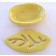 Porte-savon Feuille, jaune (2 pièces), de l'artiste Oasis Douceur, Pièce faite en céramique, vue B