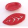 Porte-savon Feuille, rouge (2 pièces), de l'artiste Oasis Douceur, Pièce faite en céramique, vue B
