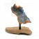 Réveil de la terre, de l'artiste Lucie Martineau (Enora), Sculpture, Verre, cuivre et pierre, Création unique, dimension : 8.5 x 10 x 8 po
