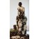 Sans titre (en mutation), de l'artiste Raphaëlle Bitar, Sculpture, Argile, plâtre, bois et végétaux divers, dimension : 72 x 30 x 30 pouces